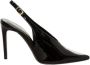 Guglielmo Rotta Zwarte Slingback Sandalen van Lakleer - Thumbnail 1