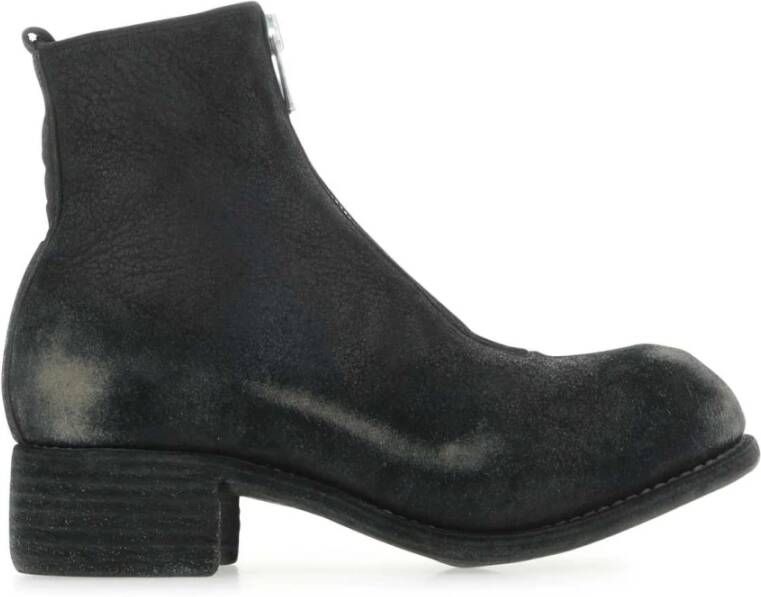 Guidi Black Red Suede PL1 enkelschoenen Black Dames