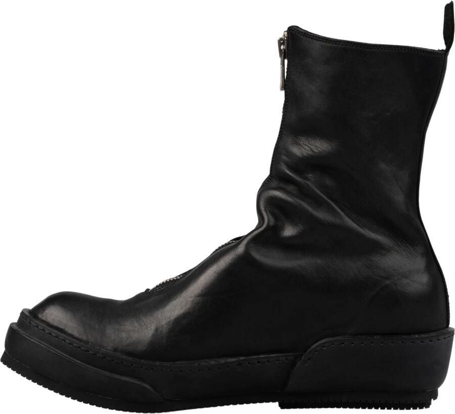 Guidi Front zip leren hoge sneakers