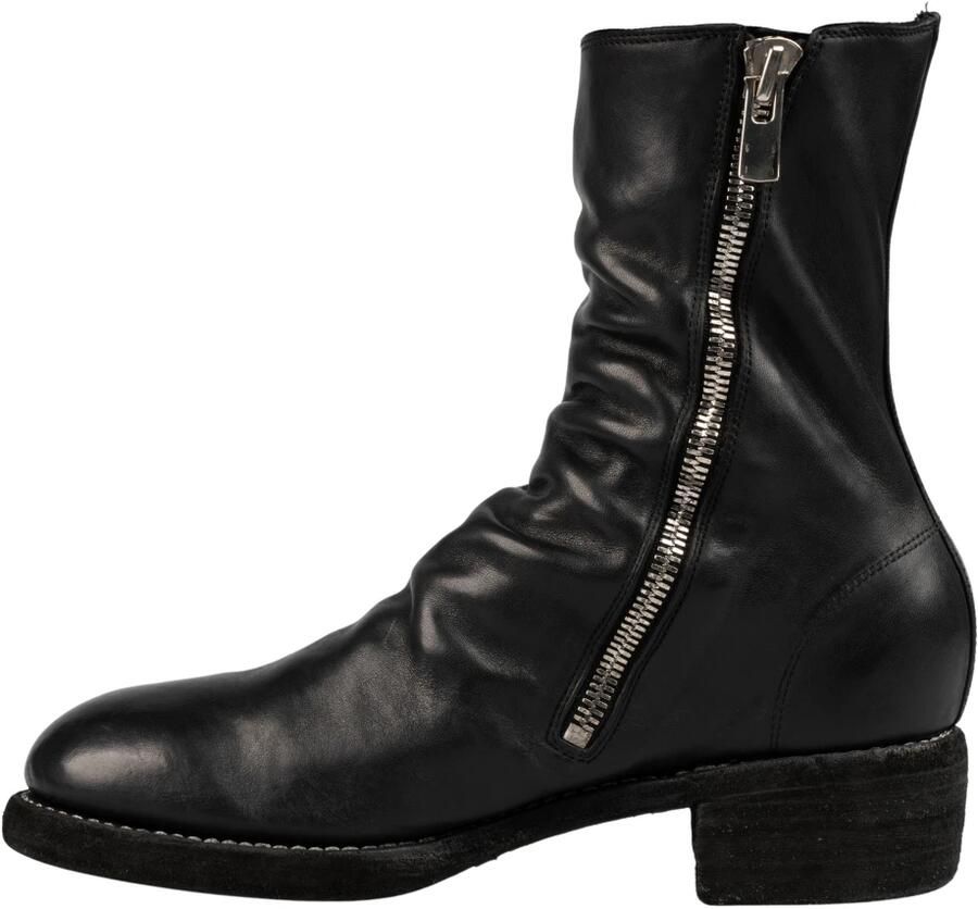 Guidi Side Zip Mid-Top Leren Laarzen