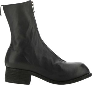 Guidi Zwart lederen PL2 -laarzen Zwart Dames