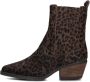 Haboob Indie Enkellaarsjes Enkelboots met rits Dames Bruin - Thumbnail 3