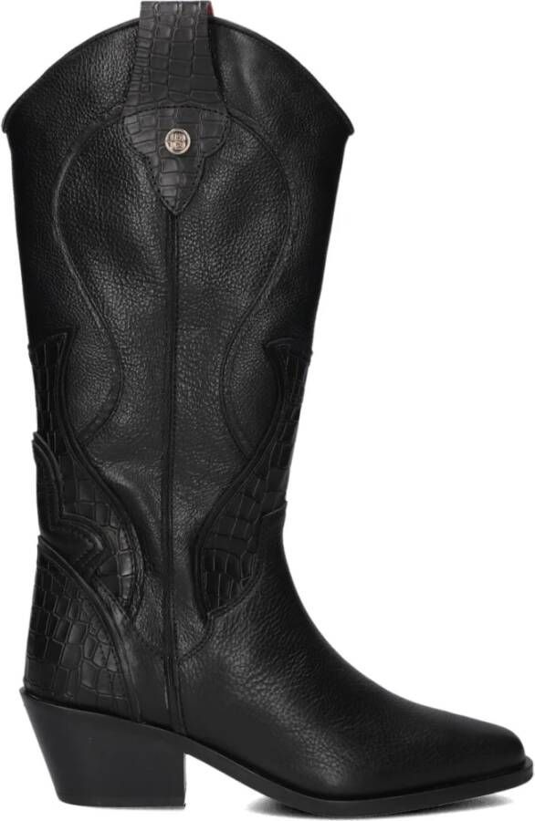 HABOOB Cowboylaarzen Dames Camille Maat: 40 Materiaal: Leer Kleur: Zwart - Foto 3