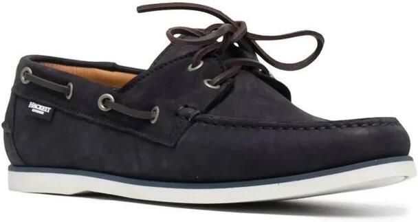 Hackett Contrast Sole Boat Shoes