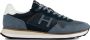 Hackett Luxe Suede Leather Mix Sneakers Blue Heren - Thumbnail 1