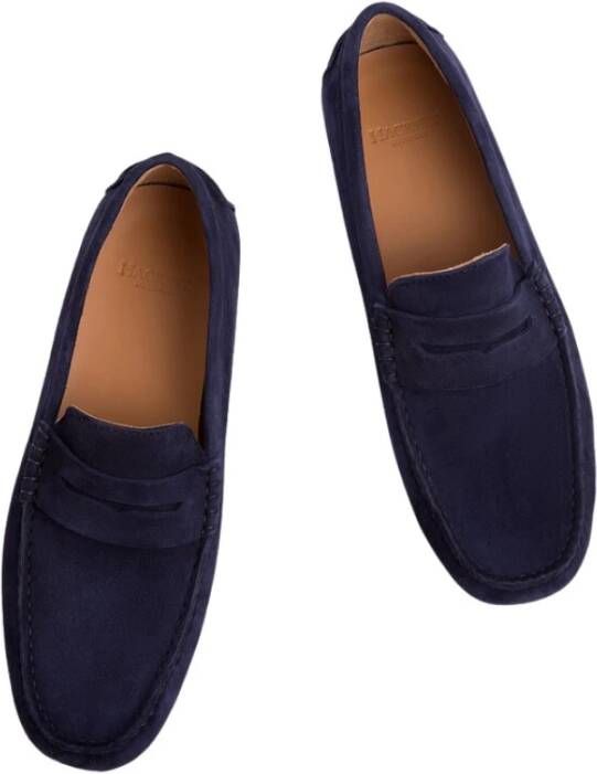 Hackett Richmond Penny Loafer schoenen Blue Heren