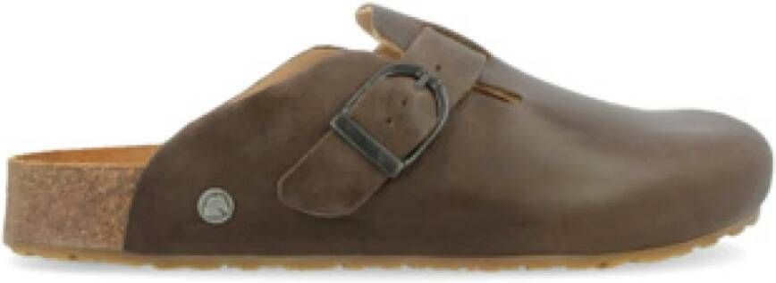 Haflinger Bruine Heren Klompen Comfortabele Praktische Schoenen