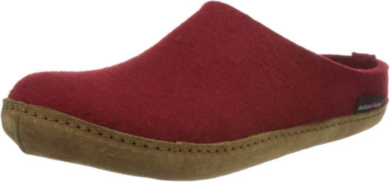 Haflinger Emil's Toffel Pantoffels rood