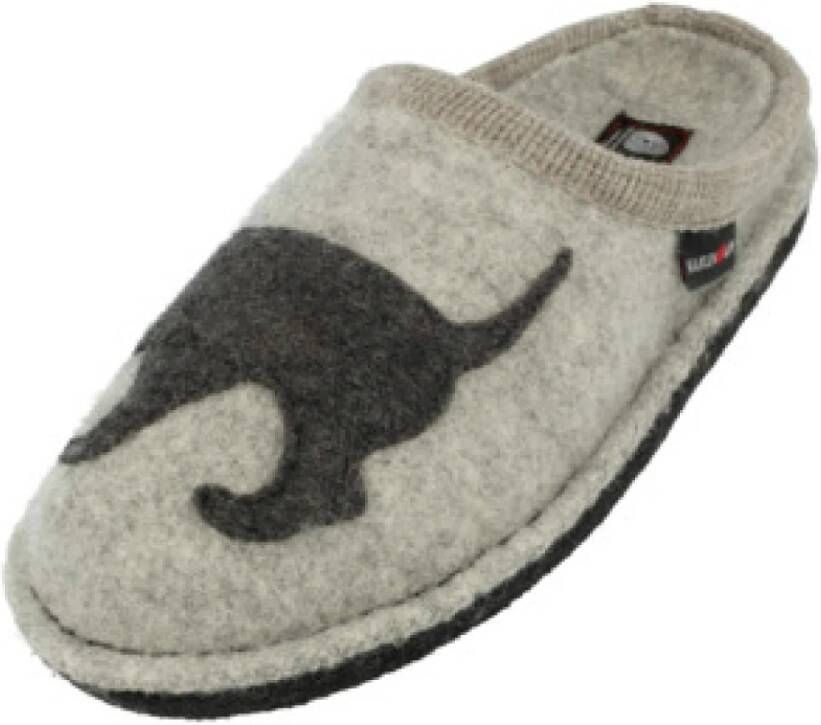 Haflinger Gezellige damesslippers in effen kleuren