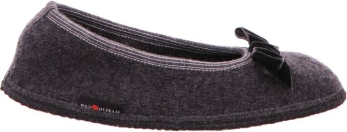 Haflinger Grijze Damesslippers Warm en Comfortabel