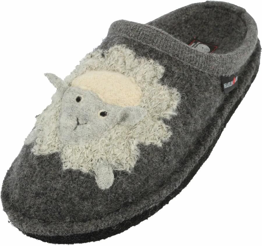 Haflinger Flair Lamby Pantoffels grijs