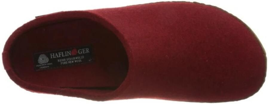 Haflinger Emil's Toffel Pantoffels rood