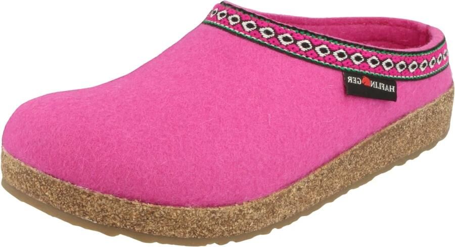 Haflinger Grizzly Franzl Pantoffels roze