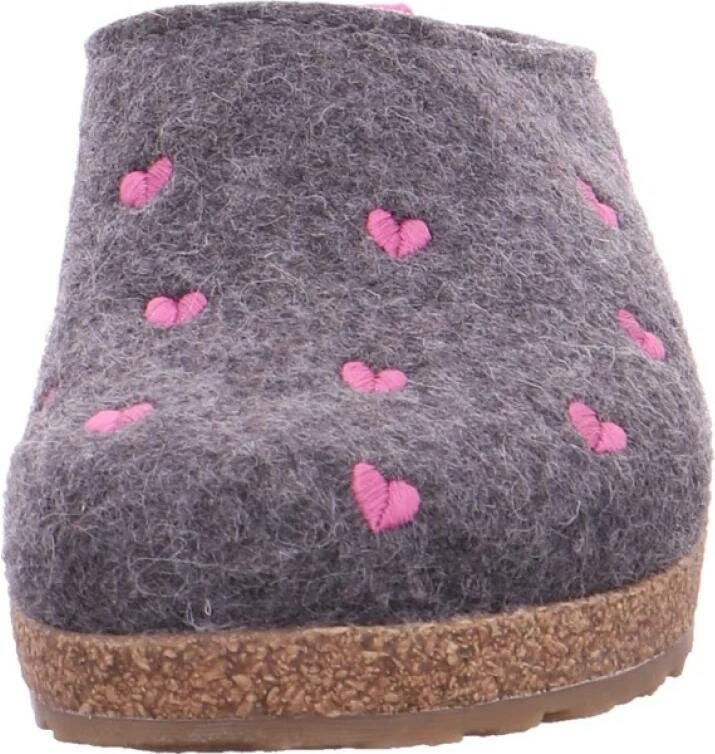 Haflinger Pantoffels CUORICINI ANTRA WOLLFILZ CALZ G - Foto 3