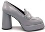 Halmanera Grijze Patentleren Loafer Gray Dames - Thumbnail 1