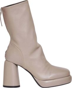 Halmanera Hakken laarzen Beige Dames