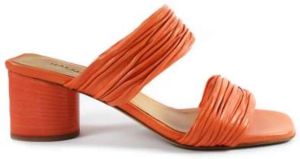 Halmanera Heeled Mules Oranje Dames