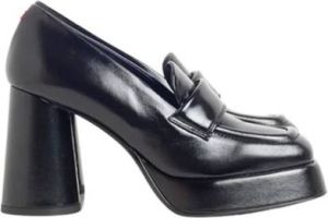 Halmanera Hoge hak en plateau loafer Zwart Dames