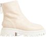 Halmanera Ivoorleren Bootie met Carrarmato Zool Beige Dames - Thumbnail 1