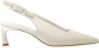 Halmanera Slingback Lakleer Dunne Hak White Dames - Thumbnail 1