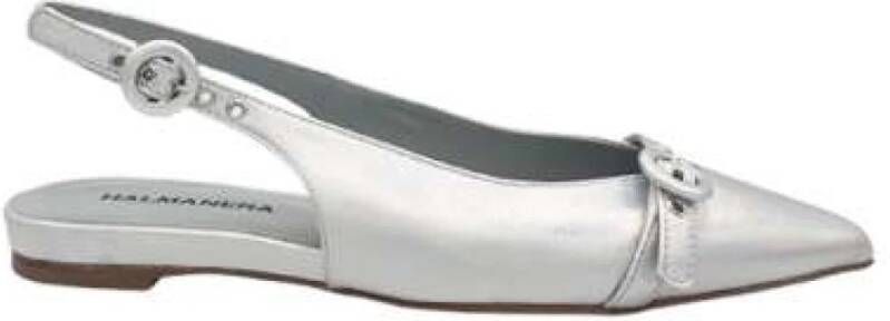 Hal era Zilver Iridescent Leren Slingback Schoenen