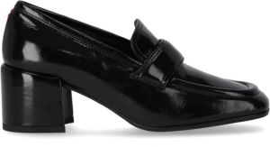 Halmanera Zwarte Glaze Hakloafer Zwart Dames