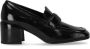Halmanera Hoge hakken Glaze Black Heeled Loafer in zwart - Thumbnail 1