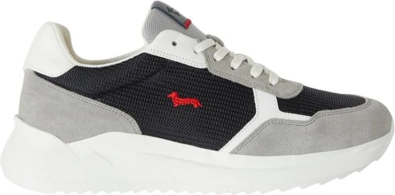 Harmont & Blaine Blauw Grijs Bassotto Logo Sneakers