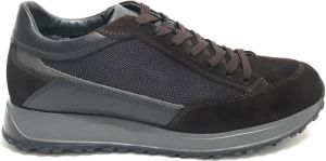 Harmont & Blaine Ebony Suède Stoffen Hardloopschoen voor Heren Zwart Heren