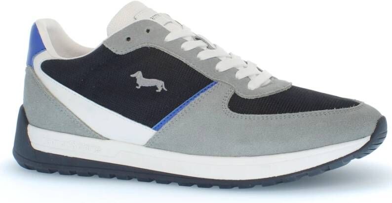 Harmont & Blaine Grijze Bassotto Logo Suède Sneakers