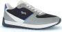 Harmont & Blaine Grijze Bassotto Logo Suède Sneakers - Thumbnail 1