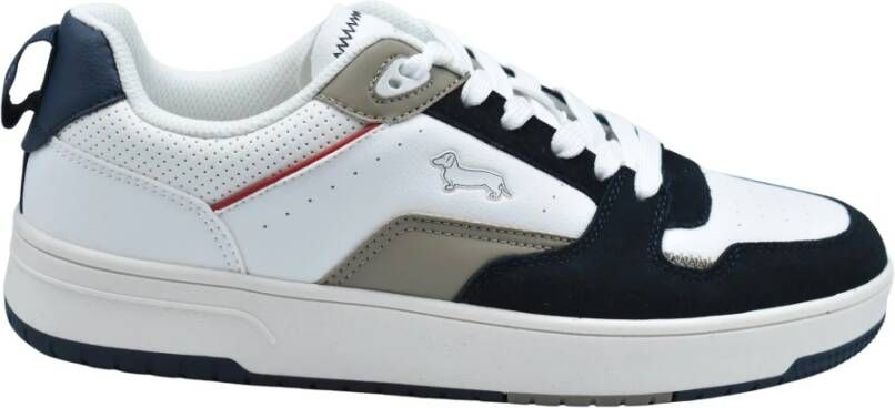 Harmont & Blaine Heren Schoenen Vetersluiting Blauw Wit Ss25