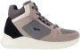 Harmont & Blaine Heren Sneakers van Leer en Stof met Vetersluiting Beige Heren - Thumbnail 1