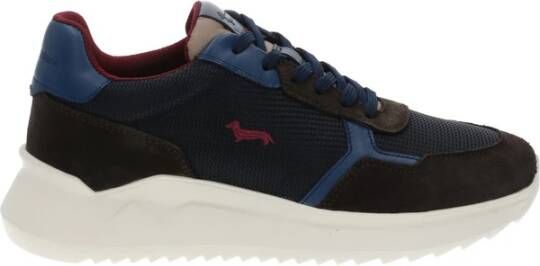 Harmont & Blaine Stijlvolle Blauw en Bruin Sneakers voor Heren Blue Heren