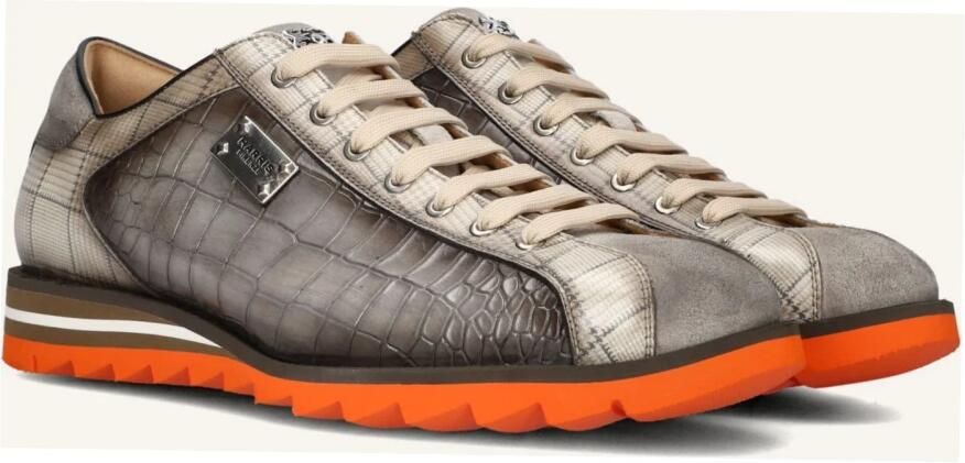 HARRIS Lage Sneakers Heren 2817 Maat: 41 Materiaal: Leer Kleur: Grijs - Foto 2