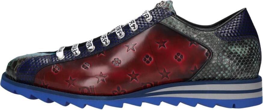 HARRIS Lage Sneakers Heren 2817 Maat: 41 Materiaal: Leer Kleur: Rood