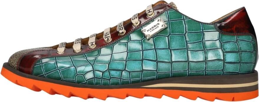 HARRIS Lage Sneakers Heren 2892 Maat: 41 Materiaal: Leer Kleur: Blauw - Foto 2