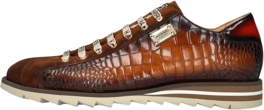HARRIS Lage Sneakers Heren 2892 Maat: 41 Materiaal: Leer Kleur: Bruin