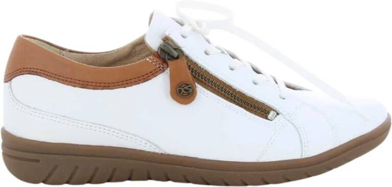Hartjes 82662 Dames veterschoenen Kleur: Wit beige