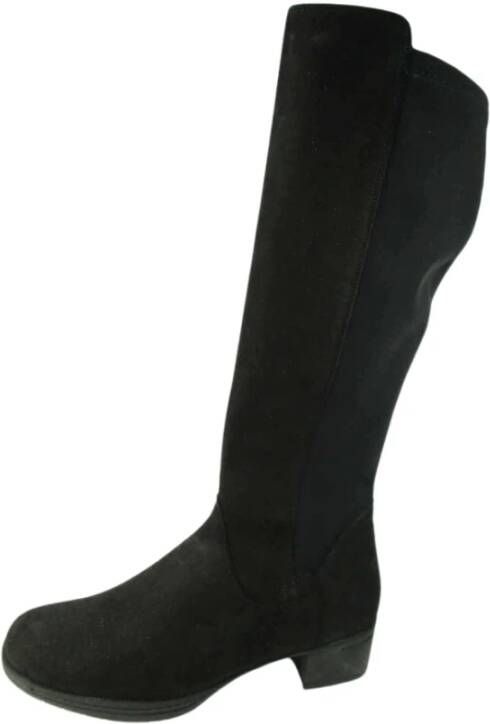 Hartjes Dames Leren Laarzen Black Dames