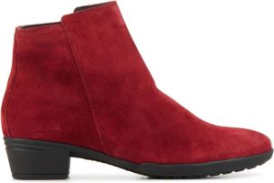 Hartjes Enkellaarsjes Dames Laarzen Damesschoenen Suède 172.0197 Rood Maat