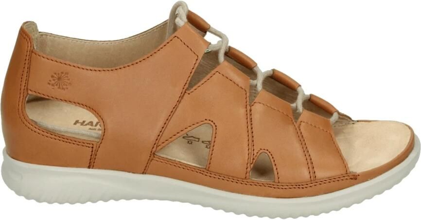 Hartjes 132.1114 99~~~~~~~~~~~~~~~~~~~ Platte sandalen Dames Sandalen Cognac