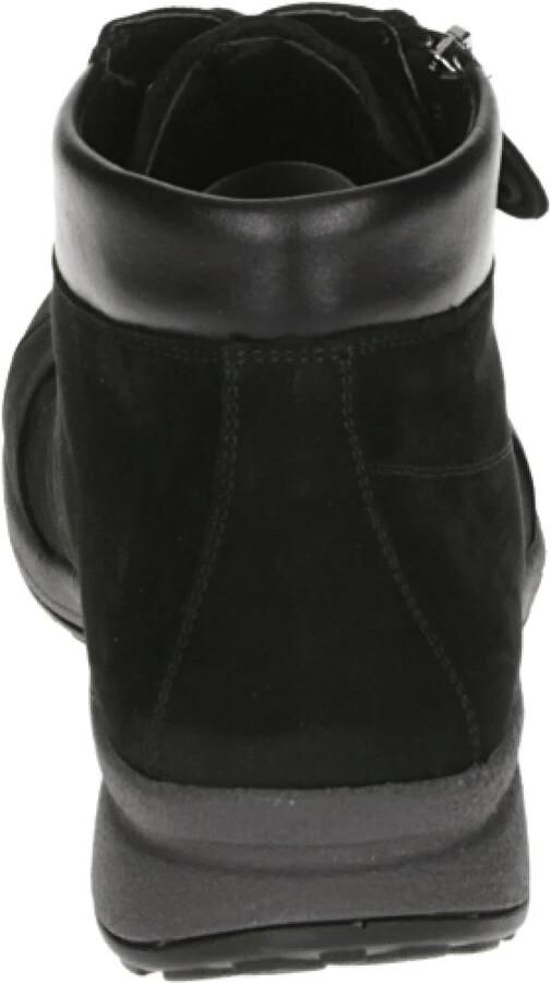 Hartjes 53972~~~~~~~~~~~~~~~~~~~~~~~~~ Hoge sneakersVeterlaarzenDames veterschoenenDames sneakersHalf-hoge schoenen Zwart - Foto 3