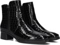 Hartjes Croco 2-rits G Booty Enkellaarsjes Enkelboots met rits Dames Zwart - Zwart