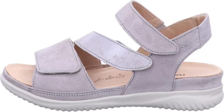 Hartjes BREEZE SANDALE 132.1135 34 44.44 Lichtgrijze dames sandalen met klittenband sluiting en een uitneembaar voetbed - Foto 3