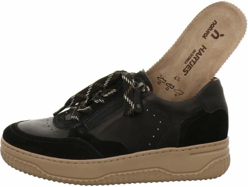 Hartjes 162.1952 31 01.01 Zwarte dames sneaker wijdte H - Foto 3