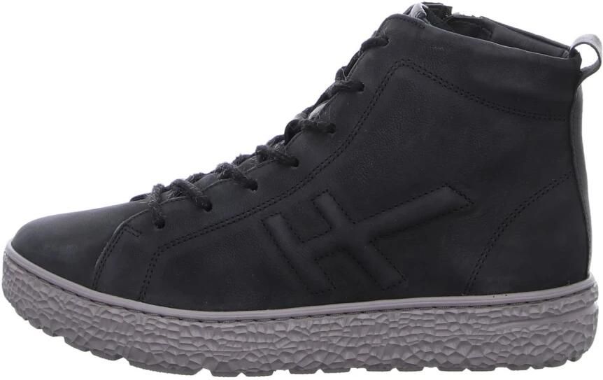 Hartjes 172.1422 21 01.01 Zwarte dames veterboots met rits - Foto 3