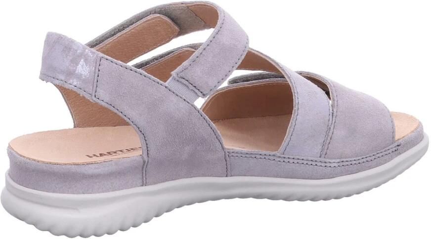 Hartjes BREEZE SANDALE 132.1135 34 44.44 Lichtgrijze dames sandalen met klittenband sluiting en een uitneembaar voetbed - Foto 7