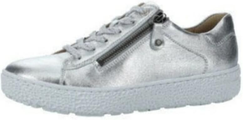 HARTJES Lage Sneakers Dames 162.1402 Maat: 42 5 Materiaal: Leer Kleur: Zilver - Foto 5