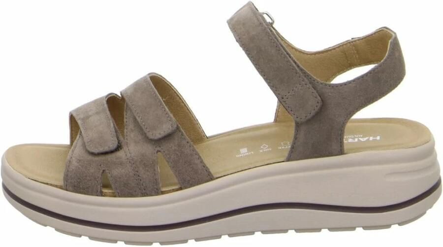 Hartjes 132.2004 30 41.00 Sandalen Grijs Suede Dames Breedtemaat H Grijs - Foto 4